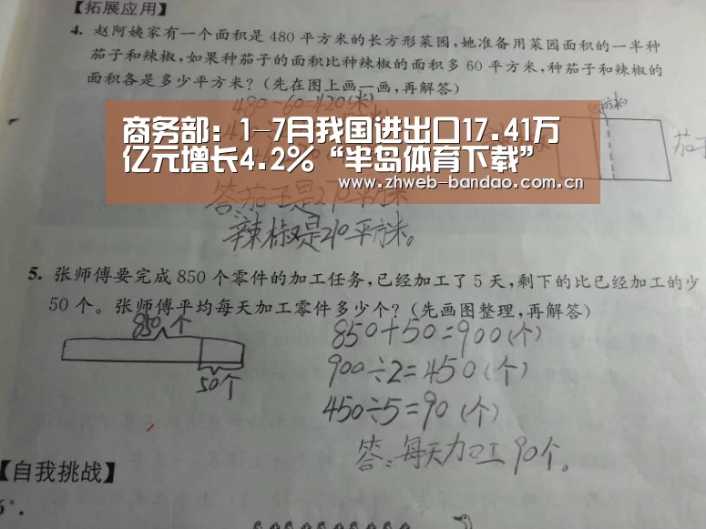 商务部:1-7月我国进出口17.41万亿元增长4.2%“半岛体育下载”(图3) 半岛体育网址
